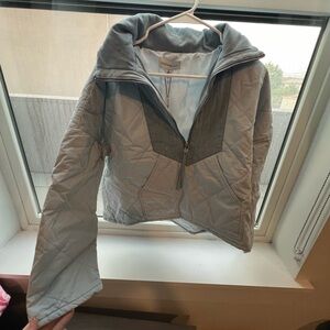 Something Navy Quilted Zip-up Jacket